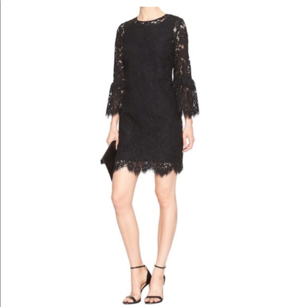 NWT Banana Republic Factory black lace dress